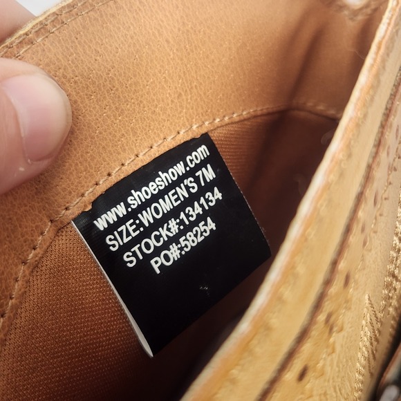 Code West‎ Cowboy Bootie Boots Womens 7 Western NWT Ankle Fashion Brown - Picture 5 of 6